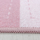 Diva 2905 Pink – Kinder Teppich – Rutschfester Kinderteppich mit weicher Oberfläche