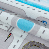 Diva 2902 Grau – Kinder Teppich – Rutschfester Kinderteppich mit weicher Oberfläche