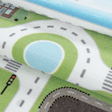 Diva 2902 Grün – Kinder Teppich – Rutschfester Kinderteppich mit weicher Oberfläche