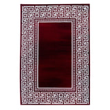 Kristal 9340 Rot – Moderner Uni Teppich mit zeitlosem Design