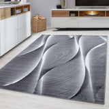 Kristal 9310 Black – Modern solid-color rug with a timeless design