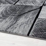 Kristal 9260 Black – 3D effect carpet with modern structure