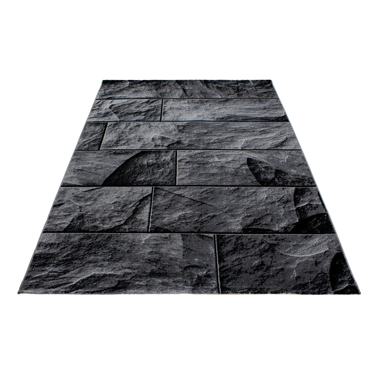 Kristal 9250 Schwarz – Moderner Uni Teppich mit zeitlosem Design