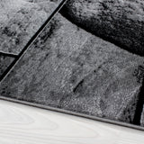 Kristal 9250 Schwarz – Moderner Uni Teppich mit zeitlosem Design