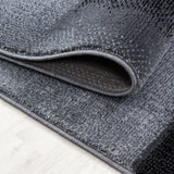 Kristal 9250 Schwarz – Moderner Uni Teppich mit zeitlosem Design