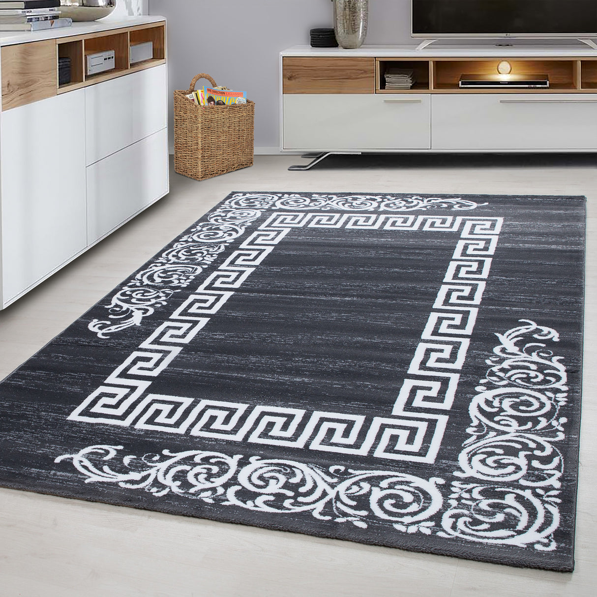 Carisma 6620 Grau – Moderner Uni Teppich mit zeitlosem Design