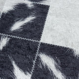 Mosaik 4307 Schwarz – Moderner Uni Teppich mit zeitlosem Design