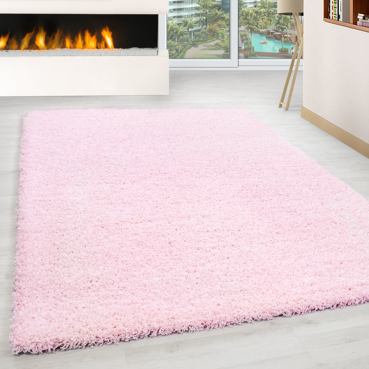 Dama 1500 Pink – Hochflor Shaggy Teppich für extra Komfort