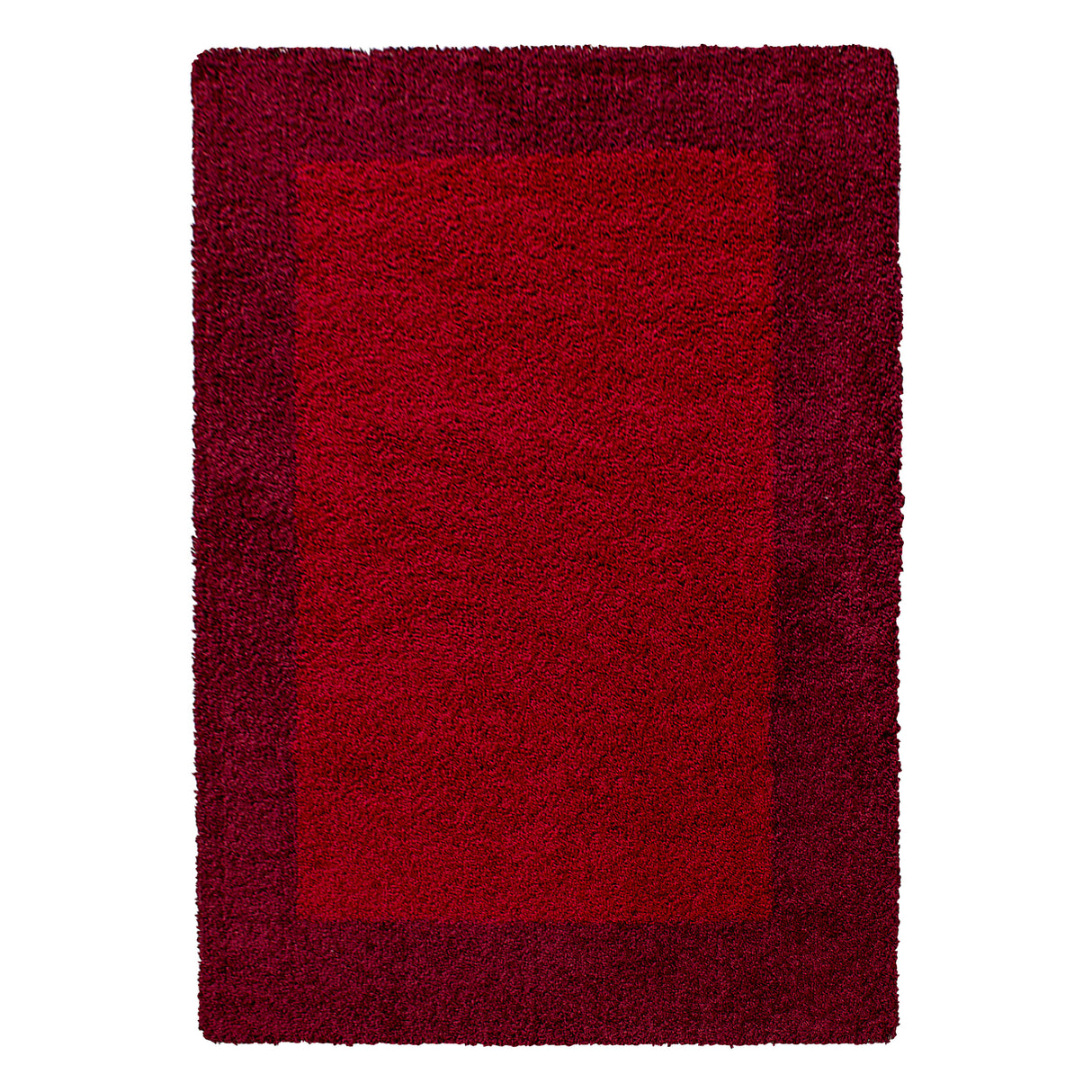 Dama 1503 Rot – Hochflor Shaggy Teppich für warme Wohnatmosphäre