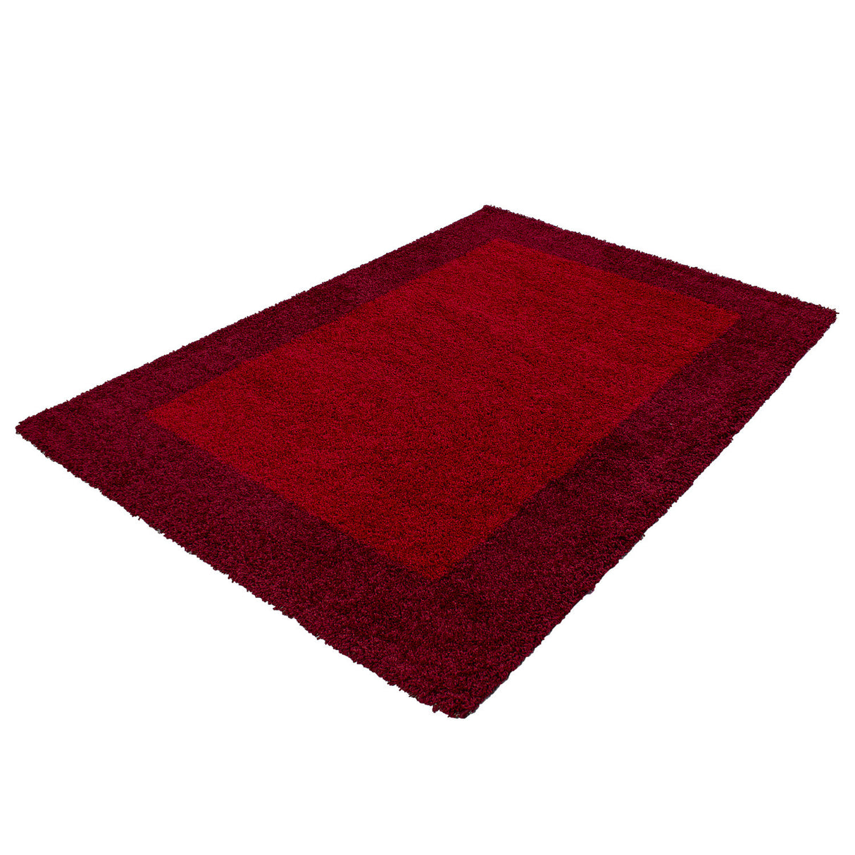 Dama 1503 Rot – Hochflor Shaggy Teppich für warme Wohnatmosphäre
