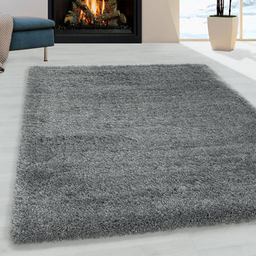 Flair 3500 Hellgrau – Extra Hochflor Shaggy Teppich für maximalen Wohnkomfort