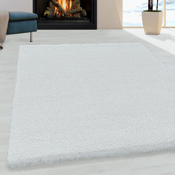 Flair 3500 Weiß – Extra Hochflor Shaggy Teppich für maximalen Wohnkomfort