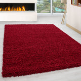 Dama 1500 Rot – Hochflor Shaggy Teppich für extra Komfort