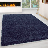 Dama 1500 Marineblau – Hochflor Shaggy Teppich für extra Komfort