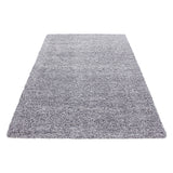 Dama 1500 Hellgrau – Hochflor Shaggy Teppich für luxuriösen Wohnkomfort