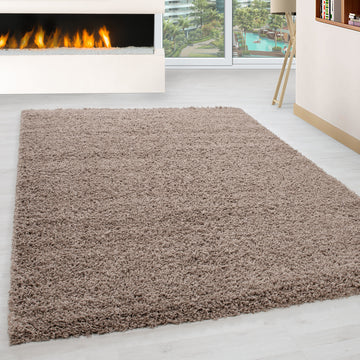 Dama 1500 Beige – Hochflor Shaggy Teppich für luxuriösen Wohnkomfort