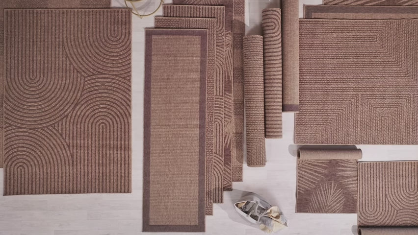 Moss 1402 Beige – Wetterfester Teppich für Innen- & Außenbereiche