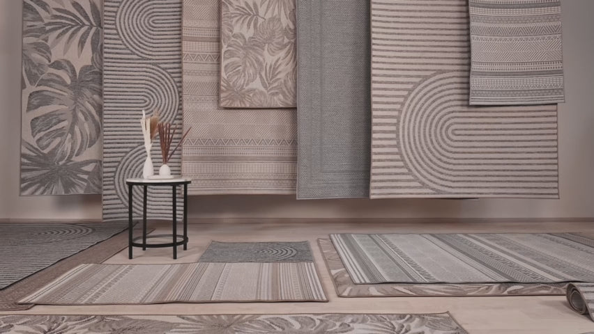 Arsen 1301 Beige – Wetterfester Teppich für Innen- & Außenbereiche