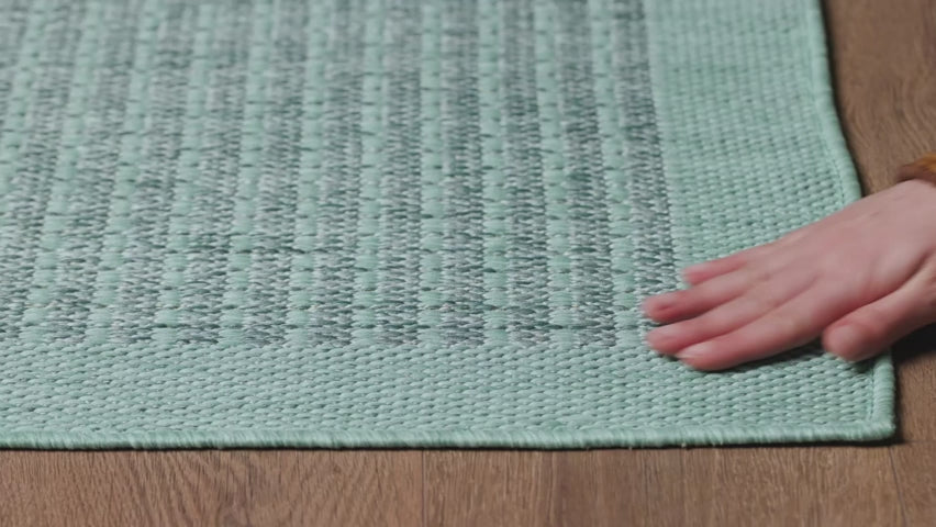 Terra 1410 Grau – Wetterfester Teppich für Innen- & Außenbereiche